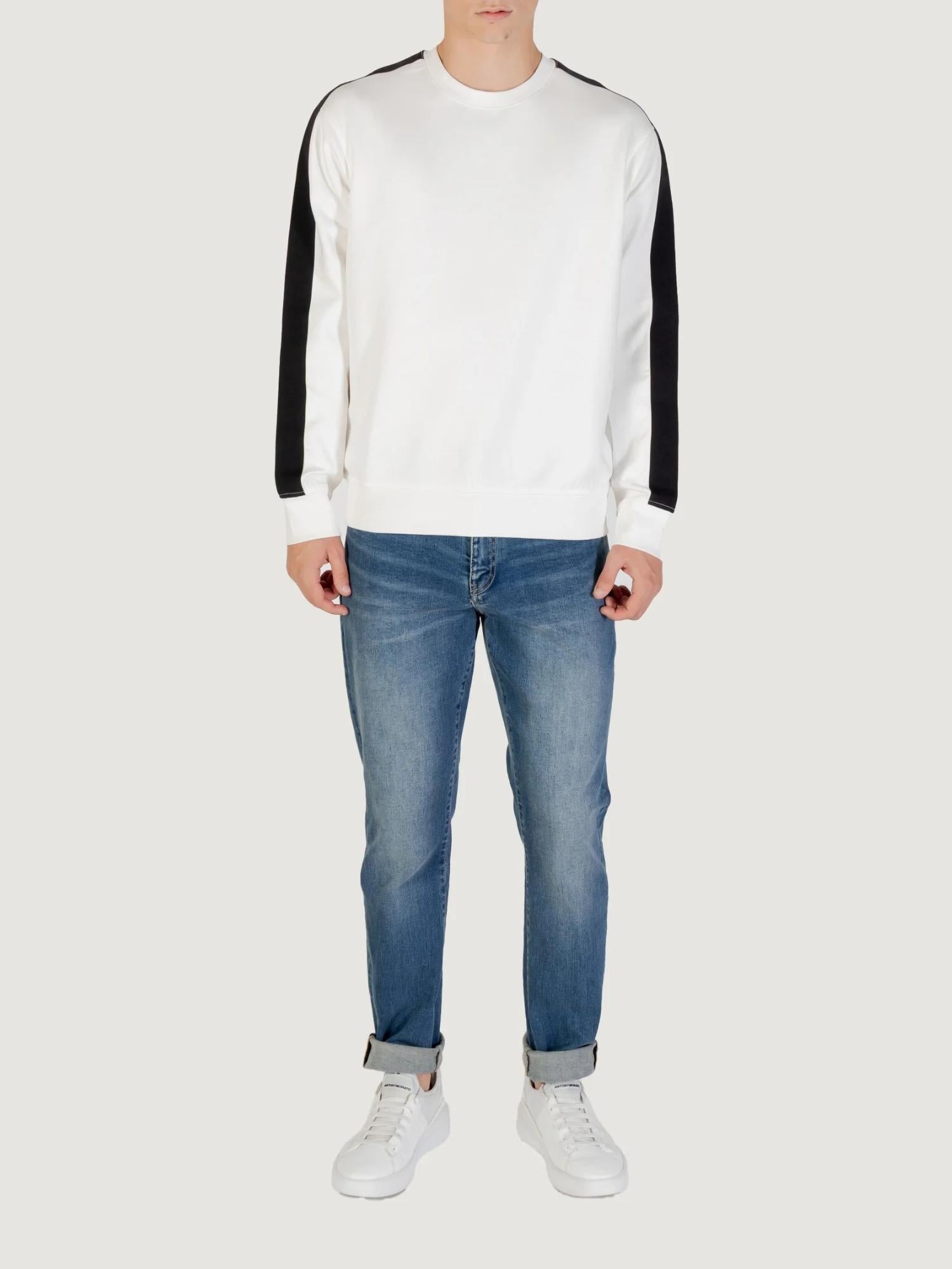 Armani Exchange Felpa Uomo Girocollo Bianco XM001296 AF10818 U0009 ARMANI EXCHANGE 