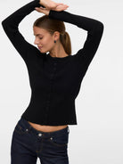 Vero Moda VMWONDER Cardigan Donna Nero 10330859 Black VERO MODA 