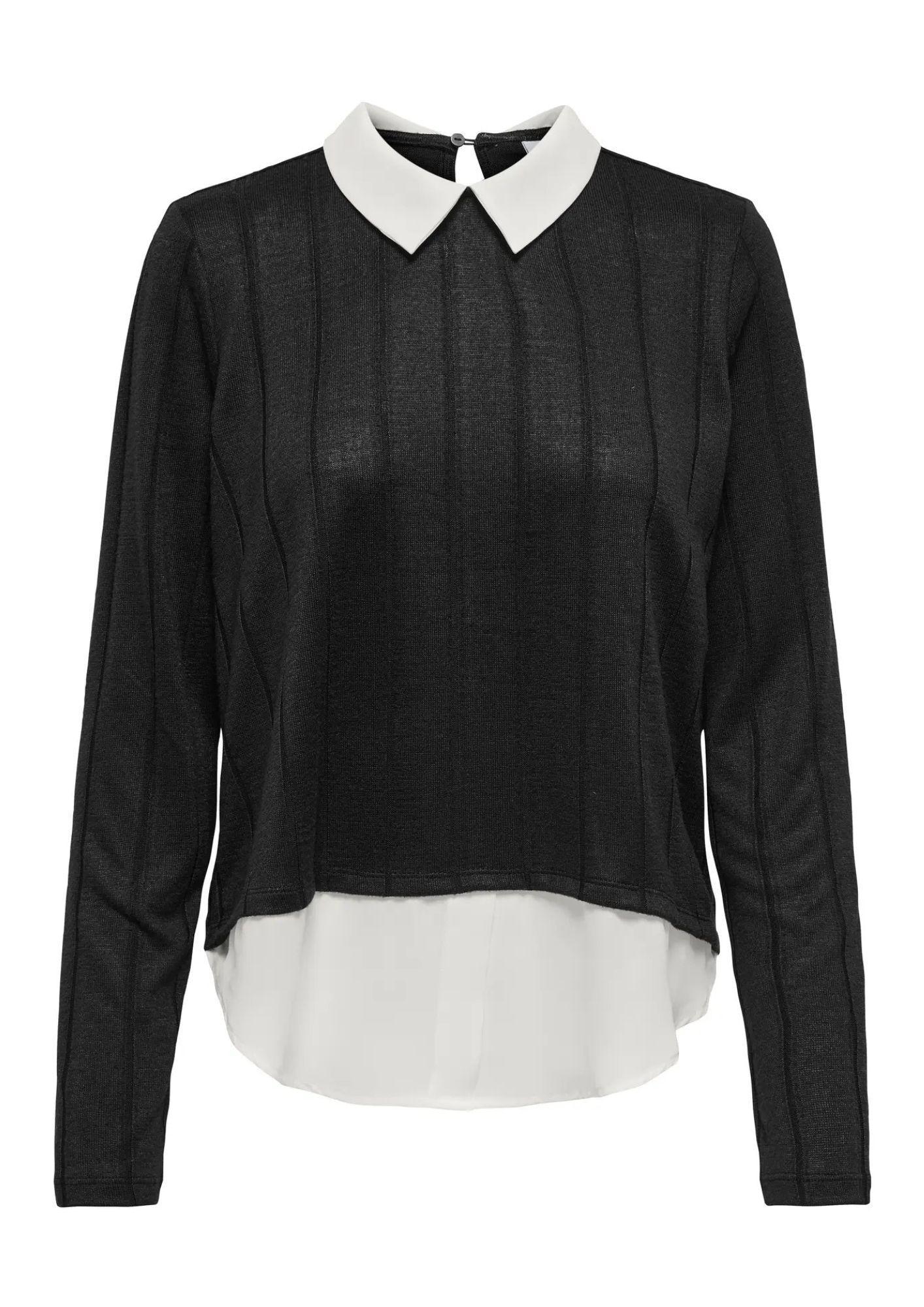 Jacqueline De Yong Top Donna Tonsy Nera 15356685 Black CLOUD DANCER JACQUELINE DE YONG 