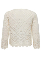 Jacqueline De Yong Cardigan Donna Sun Bianco Tapioca 15184486 Tapioca JACQUELINE DE YONG 