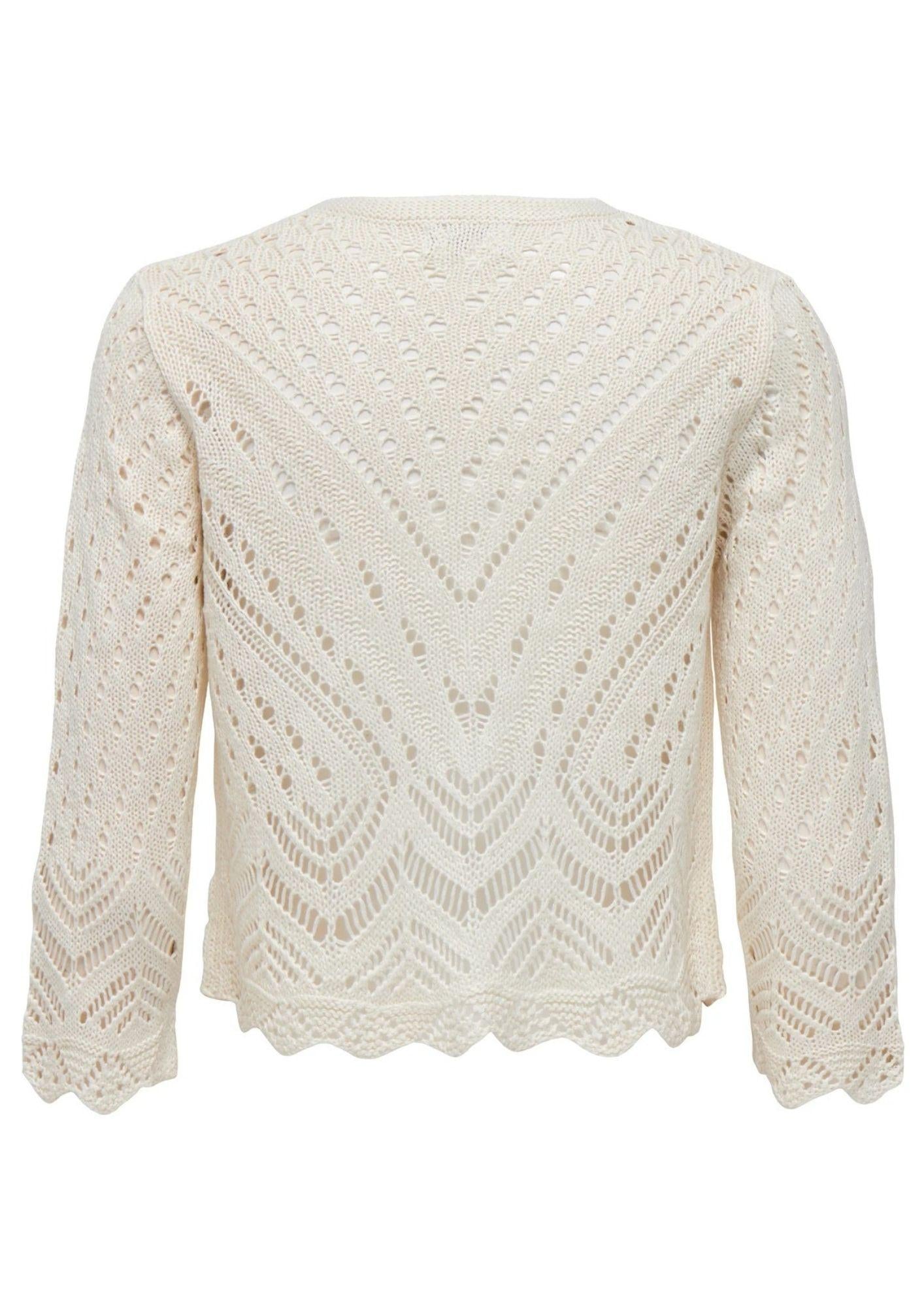 Jacqueline De Yong Cardigan Donna Sun Bianco Tapioca 15184486 Tapioca JACQUELINE DE YONG 