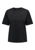 Jacqueline De Yong T-Shirt Donna Smilla Nera