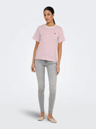 Jacqueline De Yong T-Shirt Donna Cloud Dancer Fragrant Lilac Jdylion 15298612 Cloud Dancer FRAGRANT LILAC JACQUELINE DE YONG 