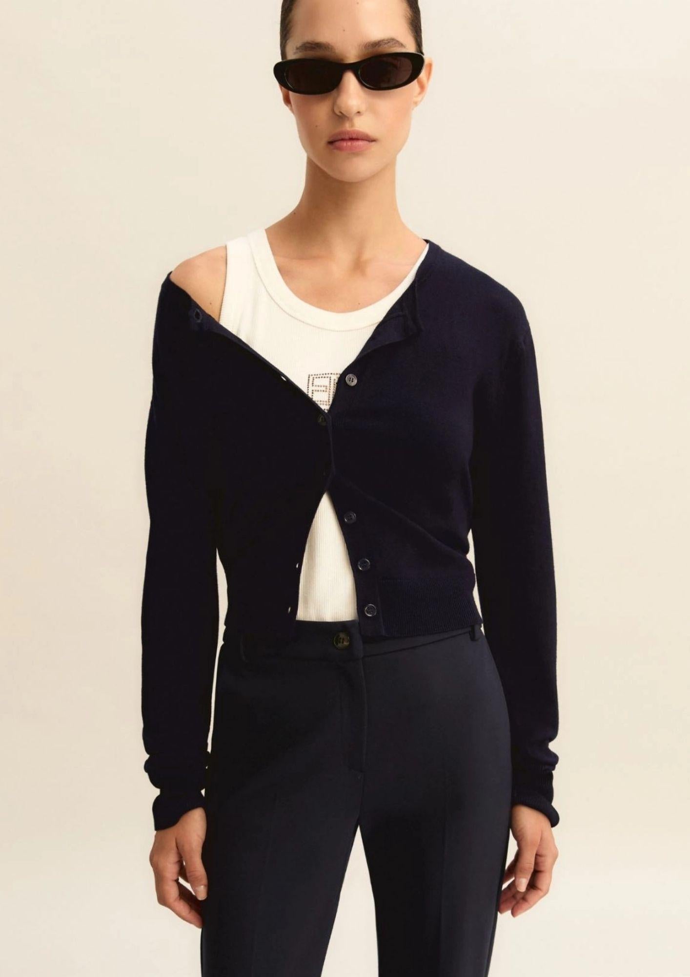 Emme Marella Pantalone Donna Emmflare Blu 2615781011200 003 EMME MARELLA 