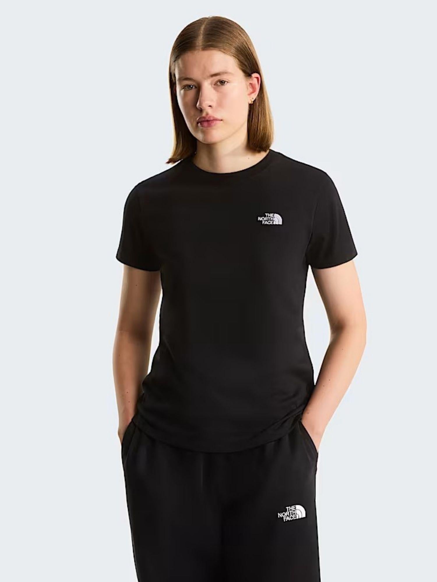 The North Face T-Shirt Donna Nera Evolution Simple Dome Slim NF0A8FX7 JK3 THE NORTH FACE 