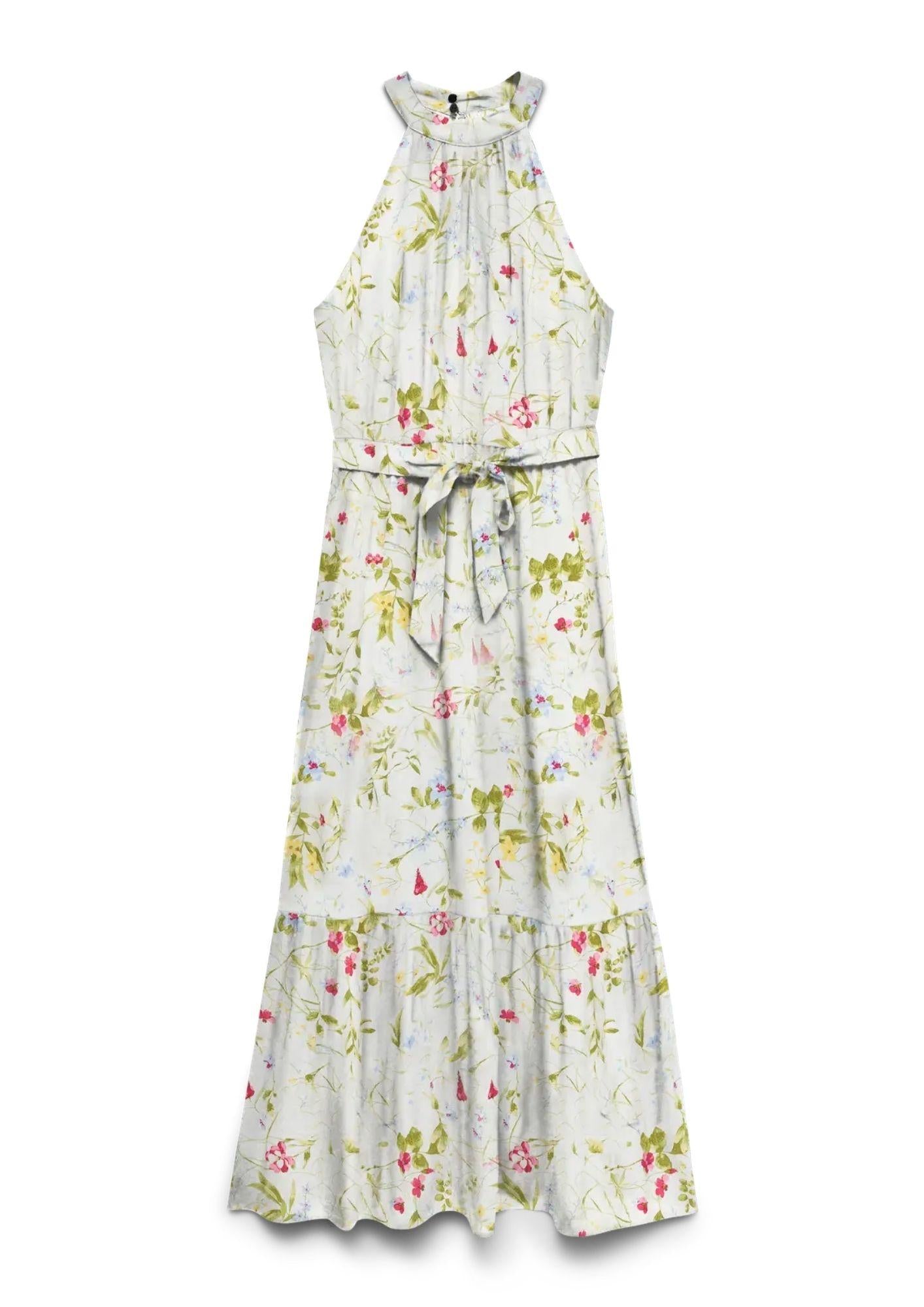 Vero Moda Vestito Donna Easi Bianco 10345504 Snow White Phoebe pink VERO MODA 