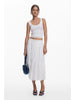 Women's Embroidered Long Skirt White