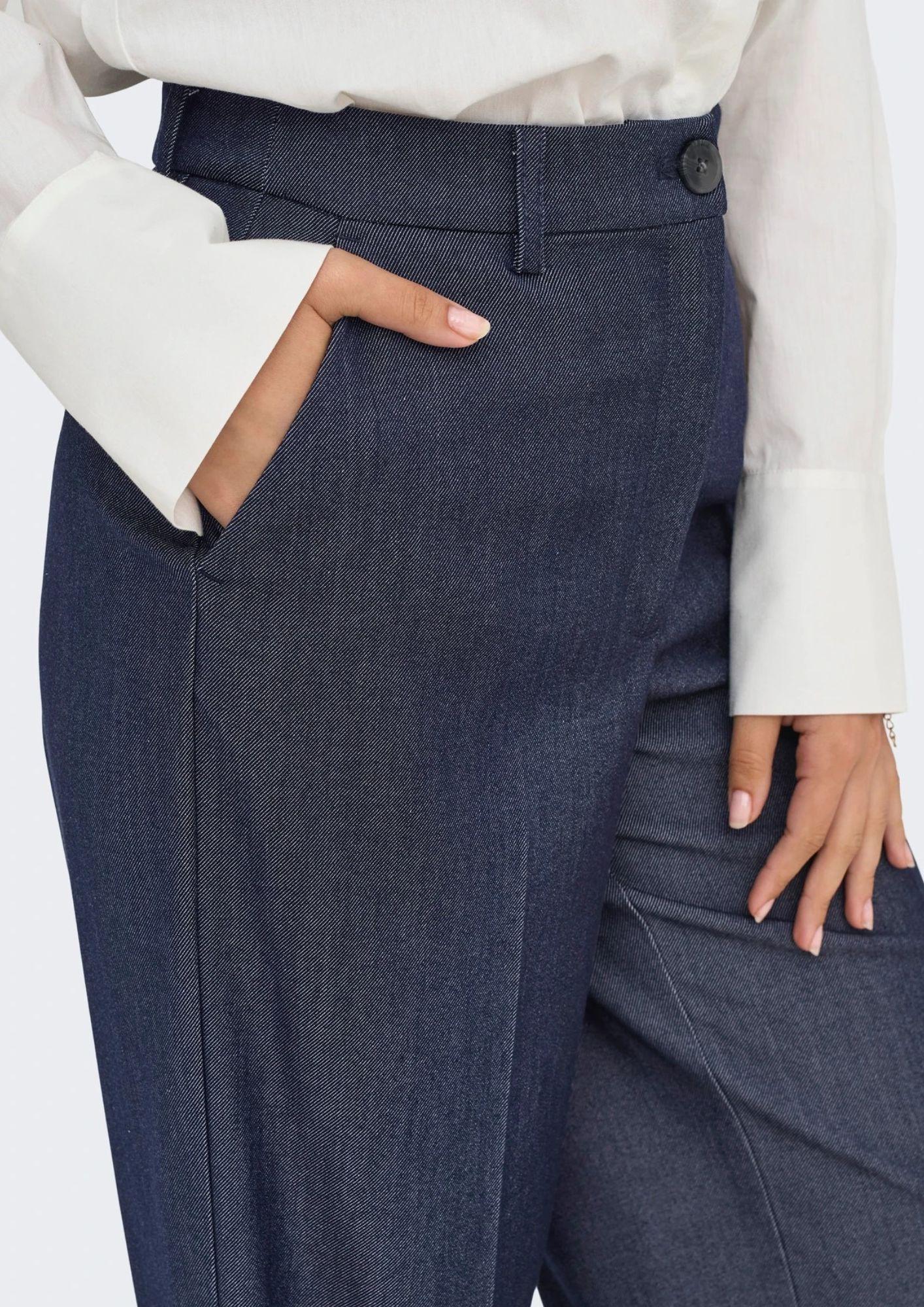 Jacqueline De Yong Pantalone Donna Anthony Blu Denim 15358635 Dark Blue Denim JACQUELINE DE YONG 