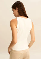 Emme Marella Canotta Donna Emmsesamo Bianca e Testa di Moro 2615941041200 002 EMME MARELLA 