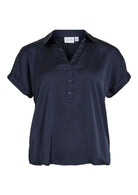 Vila CAmicia Donna Enna Blu Navy 14107405 Navy Blazer VILA 