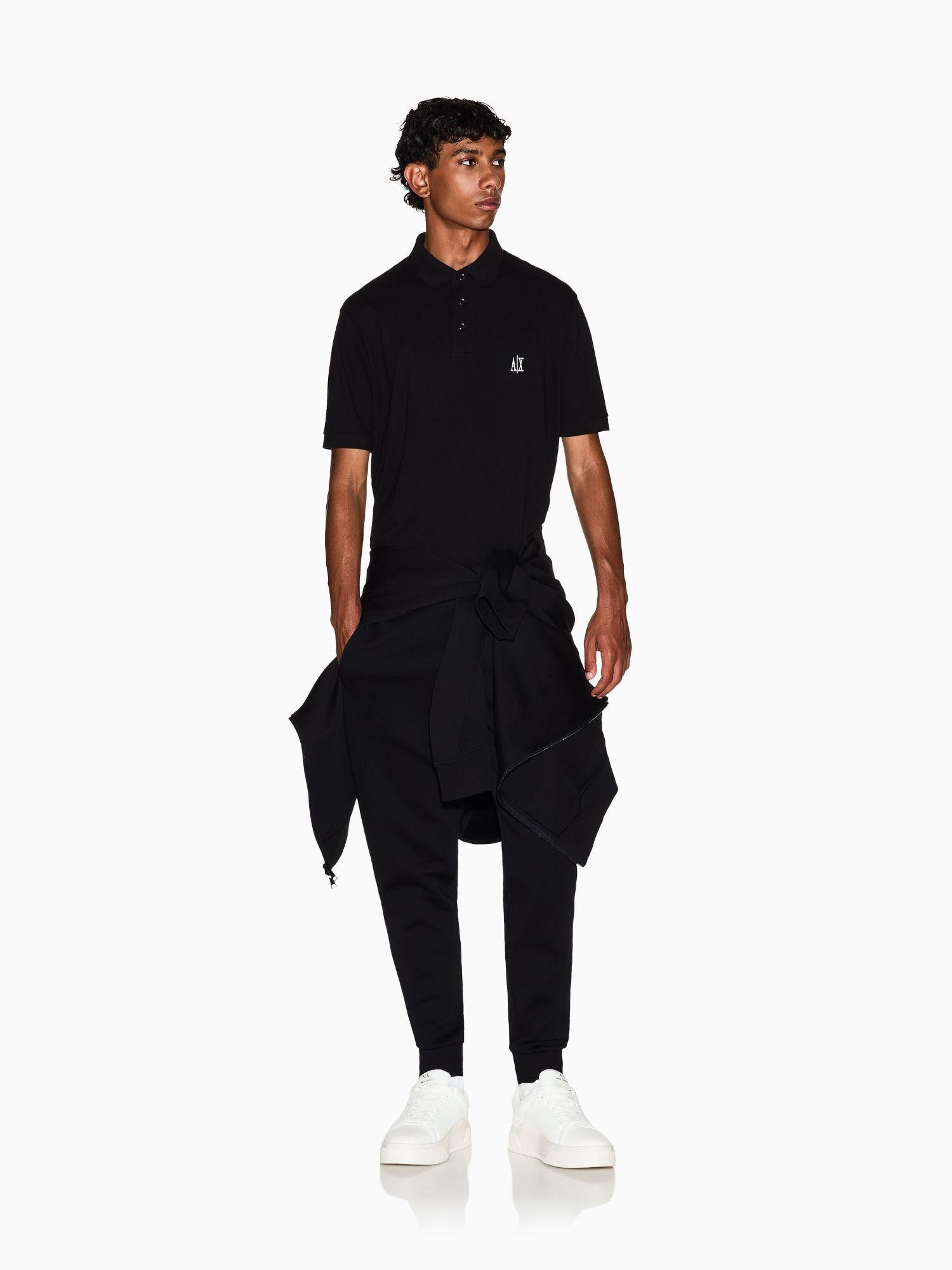 Armani Exchange Pantaloni jogger con logo sul retro Uomo Nero XM000373 AF10818 UC001 ARMANI EXCHANGE 