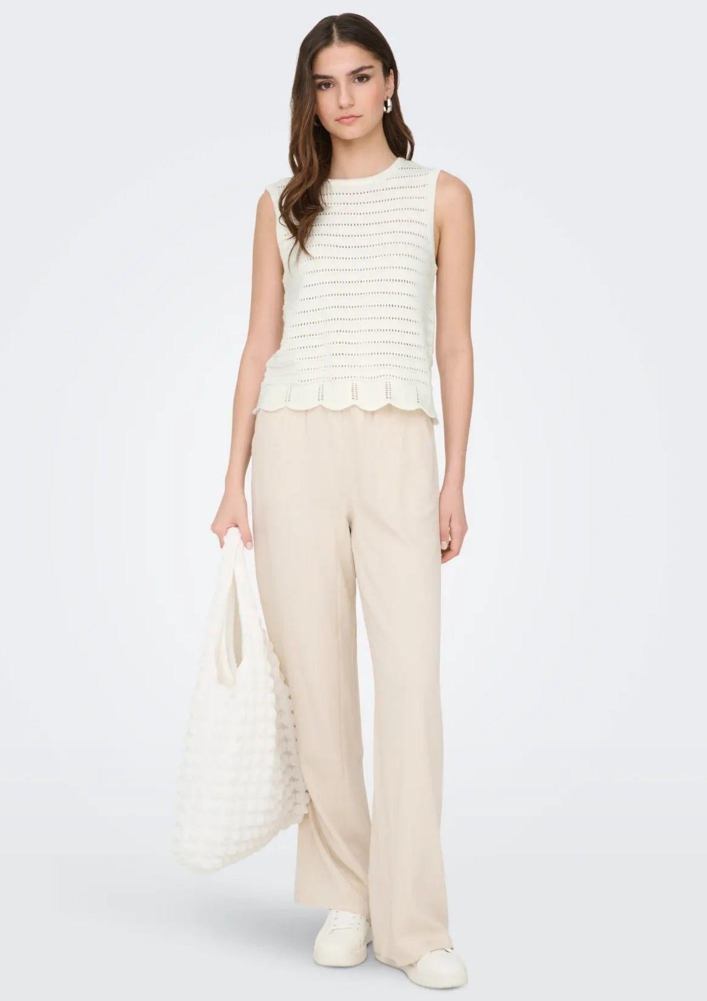 Jacqueline De Yong Top Donna Tanja Bianco 15366213 Cloud Dancer JACQUELINE DE YONG 