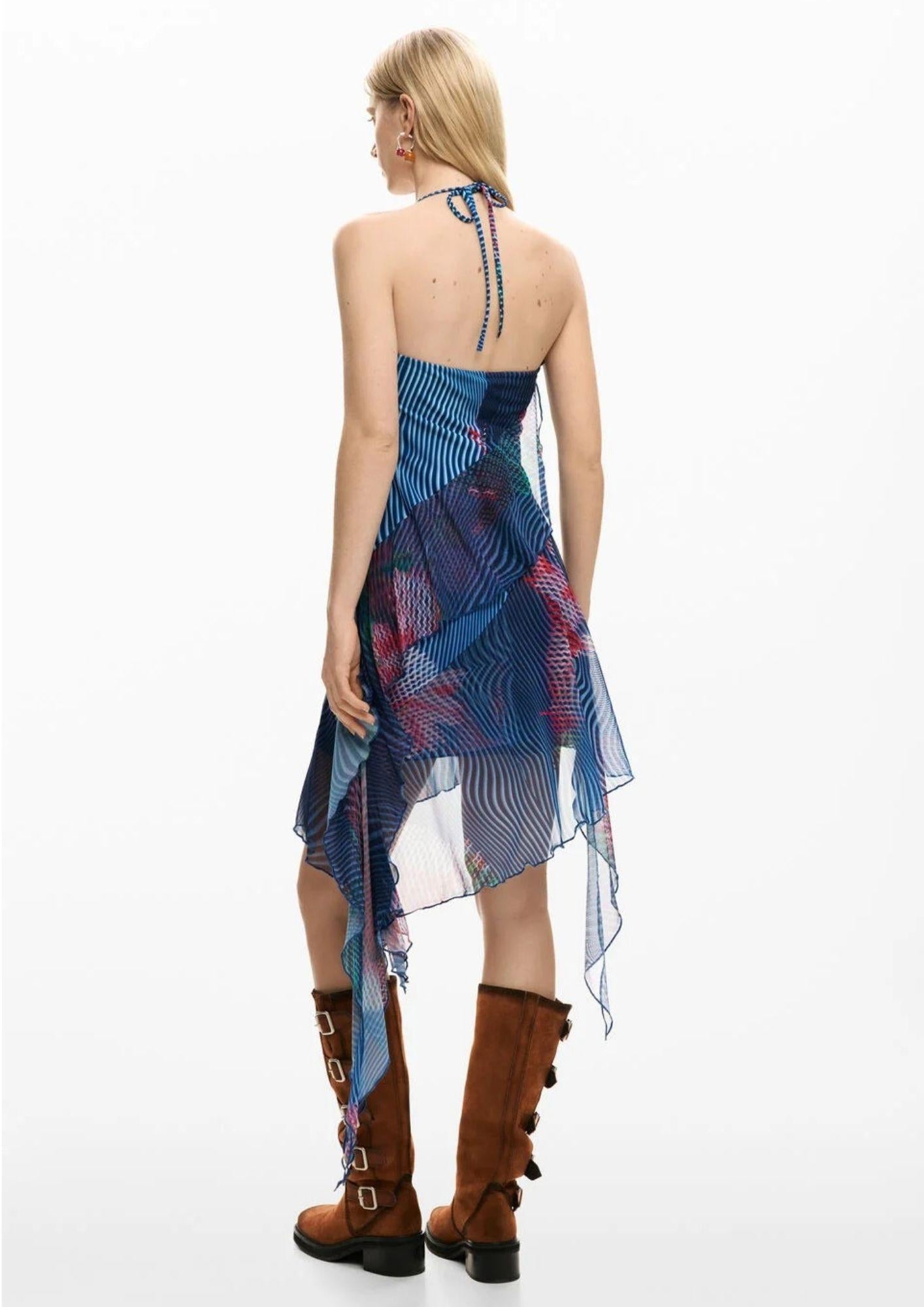 Desigual Vestito Donna Vestnora Azzurro 26SWVK36 5001 DESIGUAL 