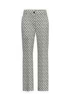 Emme Marella Pantalone Donna Emmclassi Bianco Lana FAntasia Geometrica 2615131201200 001 EMME MARELLA 