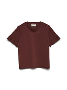Aware T-Shirt Donna Bitter Chocolate AWNaima 10294544 Bitter Chocolate VERO MODA 