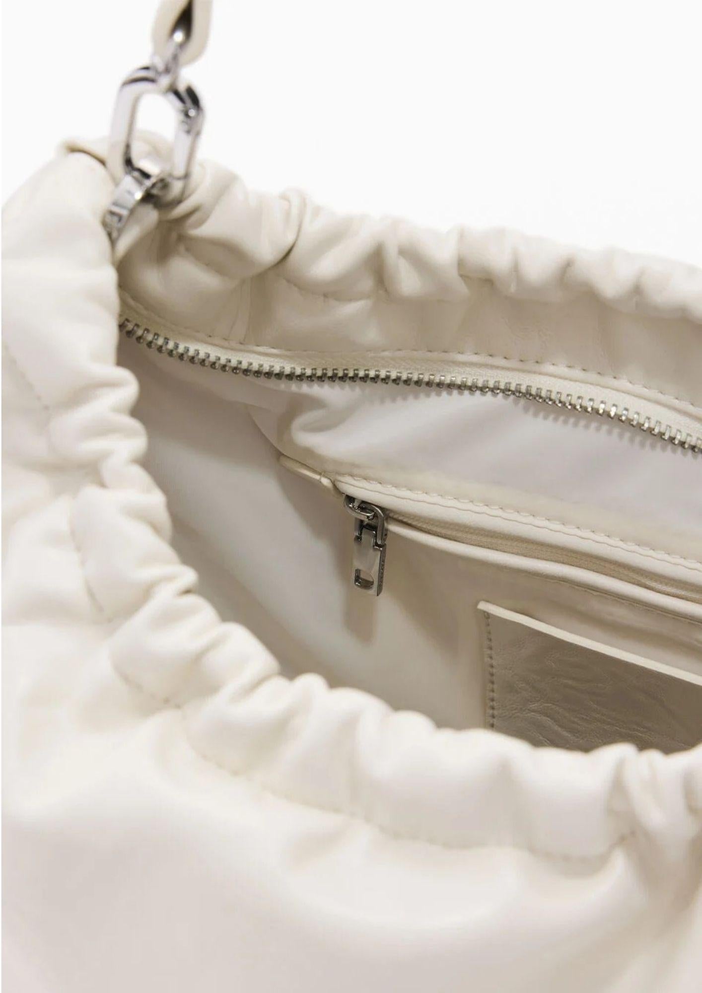 Desigual Borsa Donna Bag Half Logo Waverly Ecru K1010 Bianca 26SAXP73 1008 DESIGUAL 