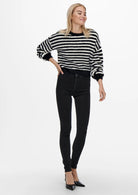 Only Maglione Donna Piumo Nero Egret 15235973 Black W. EGRET ONLY 