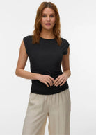 Vero Moda T-Shirt Donna Avasarah Nera 10342876 Black VERO MODA 