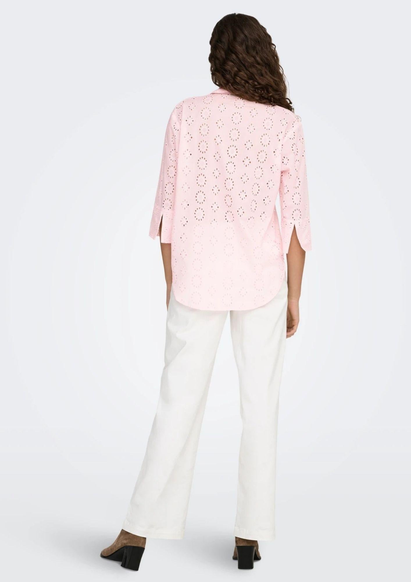 Jacqueline De Yong Camicia Donna Tallie Rosa Gesso 15292179 Chalk Pink JACQUELINE DE YONG 