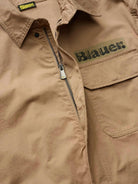 Blauer Camicia Uomo Beige Multitasche Lambert BLUS04360 7499 327 BLAUER 