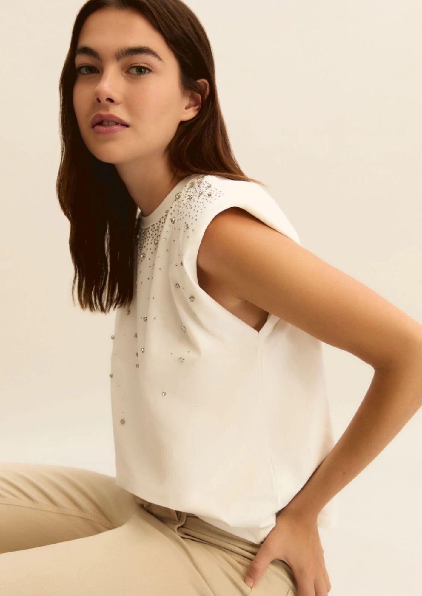 Emme Marella Maglia Donna Emmutopia Bianca 2615941011200 001 EMME MARELLA 