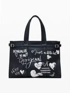 Desigual Shopper effetto pelle con lettere grande Donna Nero 25WAXPA5 2000 DESIGUAL 