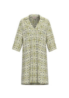 Emme Marella Vestito Donna Emmesedra Cammello Stampa Maiolica 2615221332200 006 EMME MARELLA 