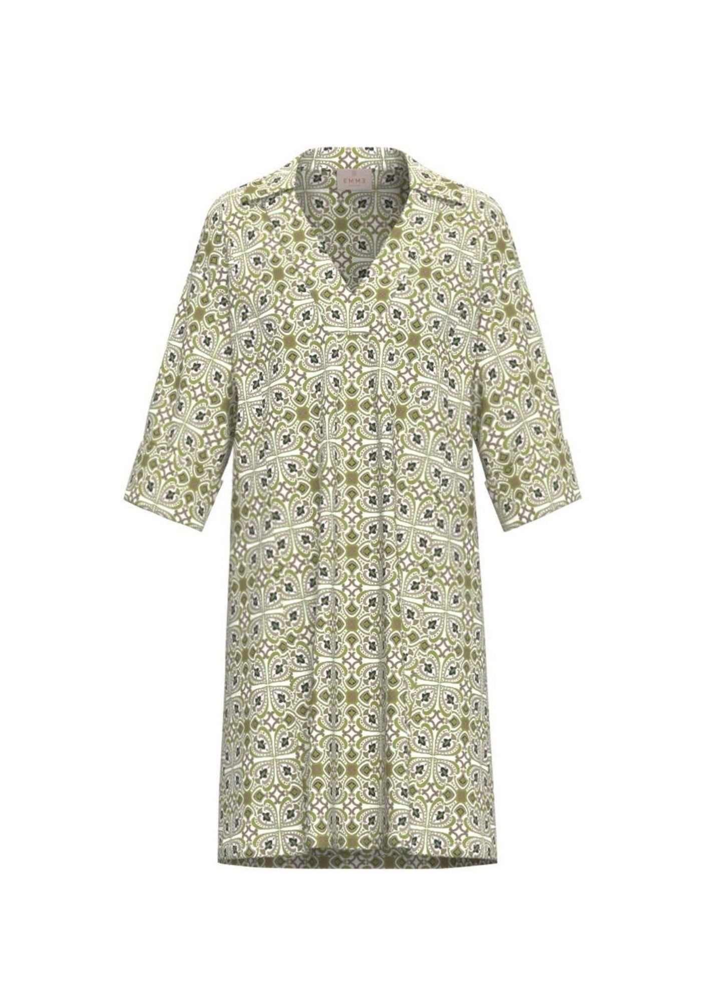 Emme Marella Vestito Donna Emmesedra Cammello Stampa Maiolica 2615221332200 006 EMME MARELLA 