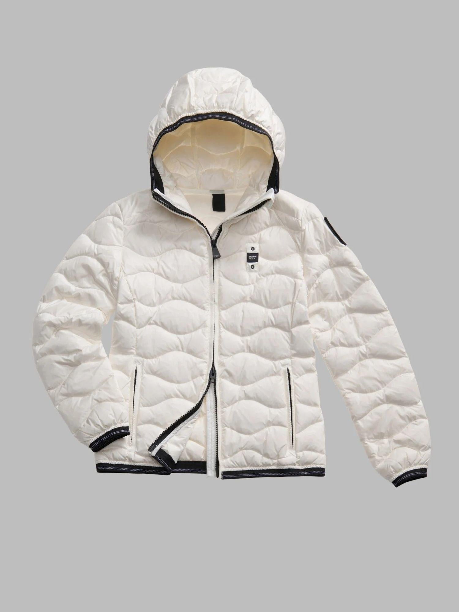 Blauer Piumino ad onde Camelia Donna Bianco ottico BLDC03095 6047 100 BLAUER 