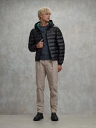 Blauer Giacca Invernale Uomo Charles Nera con Interno Verde BLUC02132 7284 999 BLAUER 