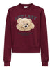 Only ONLBILA Felpa Donna Cabernet Lazy