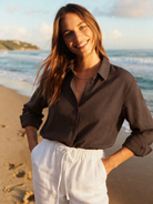 Emme Marella Camicia Donna Emigirello Marrone 2615111122200 005 EMME MARELLA 