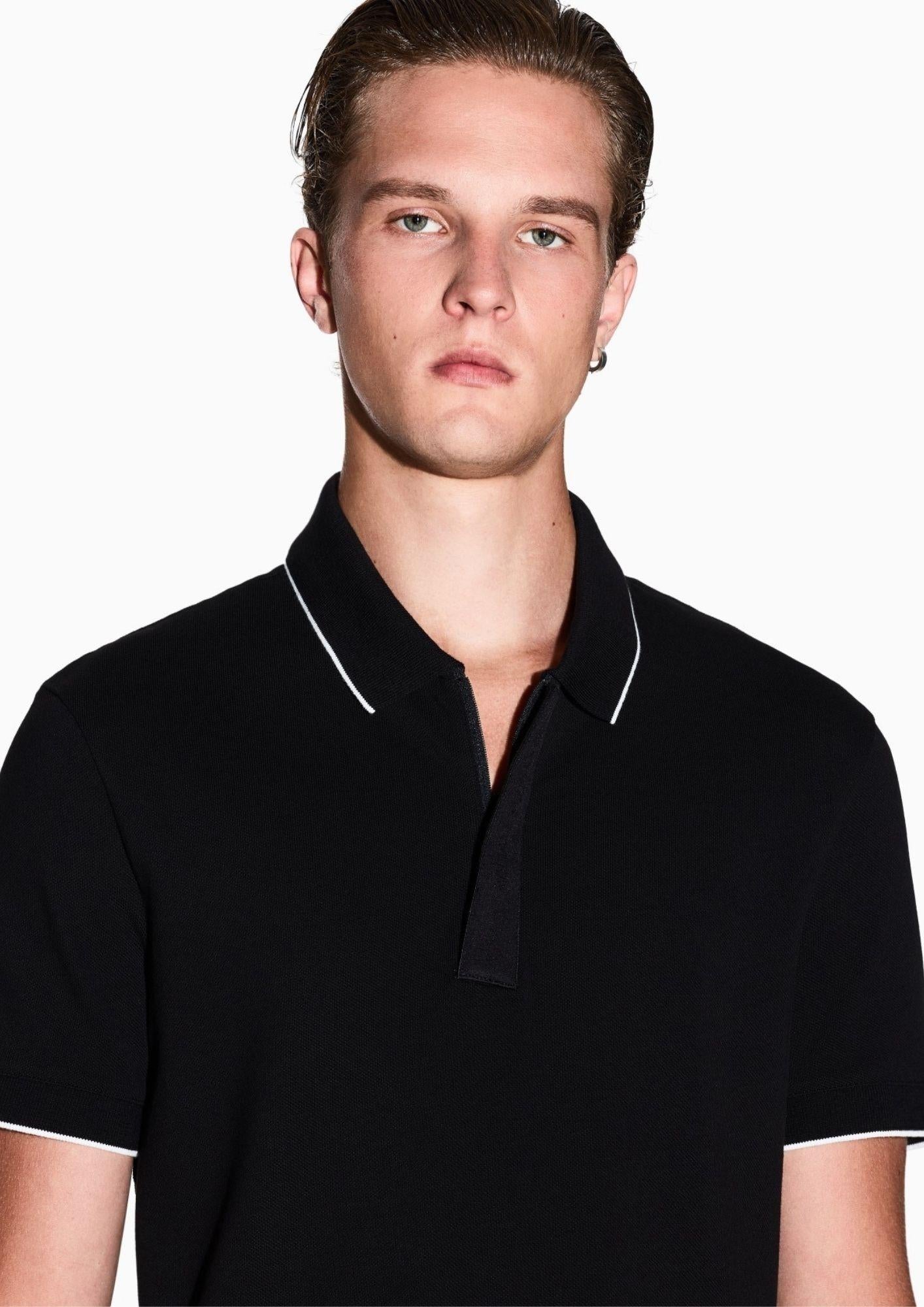 Armani Exchange Polo Uomo Blu Nera XM001285 AF10366 UC001 ARMANI EXCHANGE 