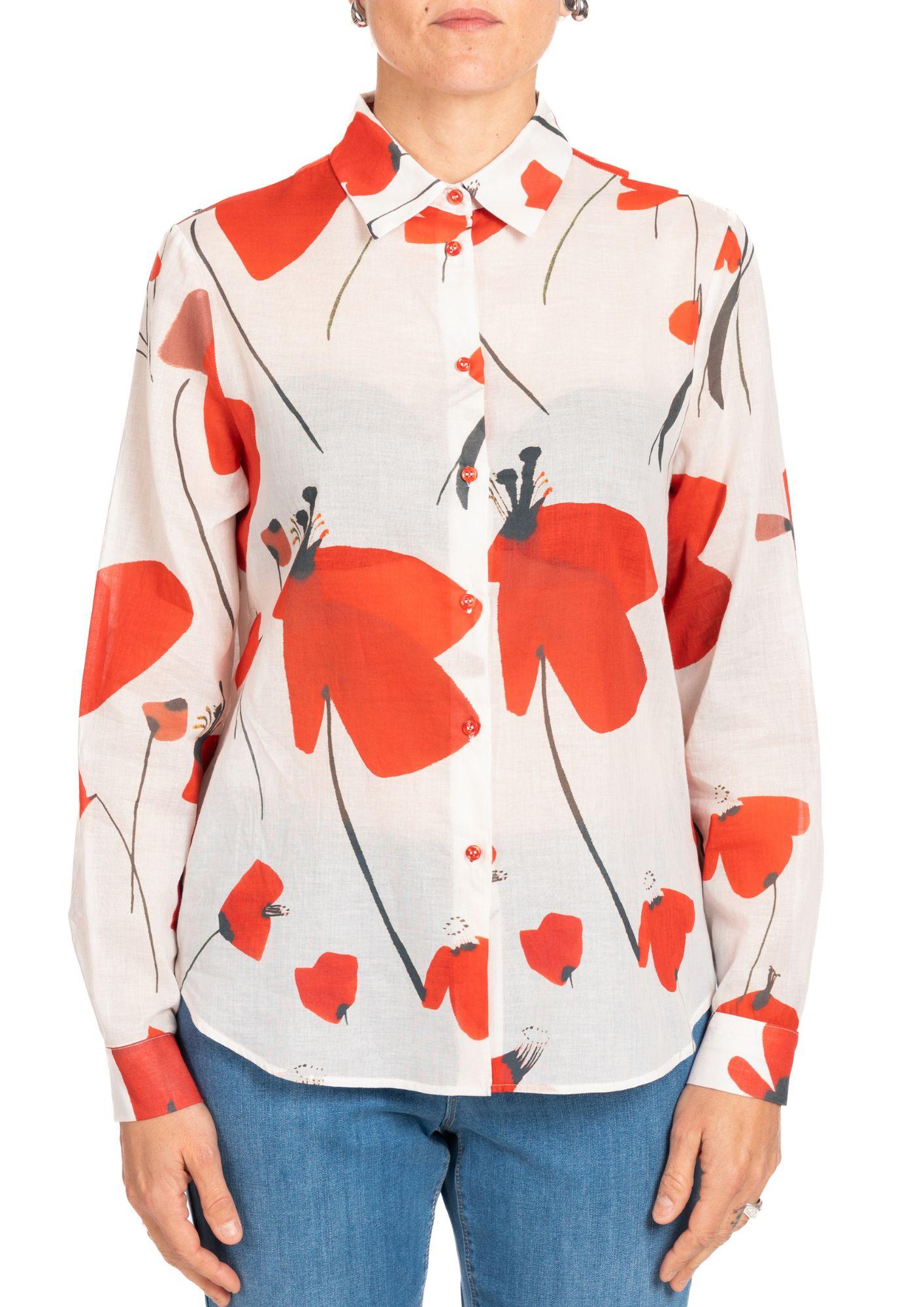 Diana Gallesi Camicia Donna Bianca e Rossa 5066R003084N 01 DIANA GALLESI 