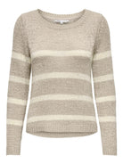 Only Maglia Donna Simply Taupe Onlgeena 15113356 Simply Taupe Eggnog ONLY 