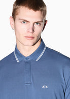 Armani Exchange Polo Uomo Blu Cina XM001287 AF17321 U9302 ARMANI EXCHANGE 