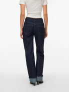 Vero Moda Jeans Donna Dark Blue Straight Fit Vmallison 10339315 Dark Blue Denim VERO MODA 