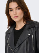 Only Giacca Biker Donna Nero Onlcarmen 15361396 Black ONLY 