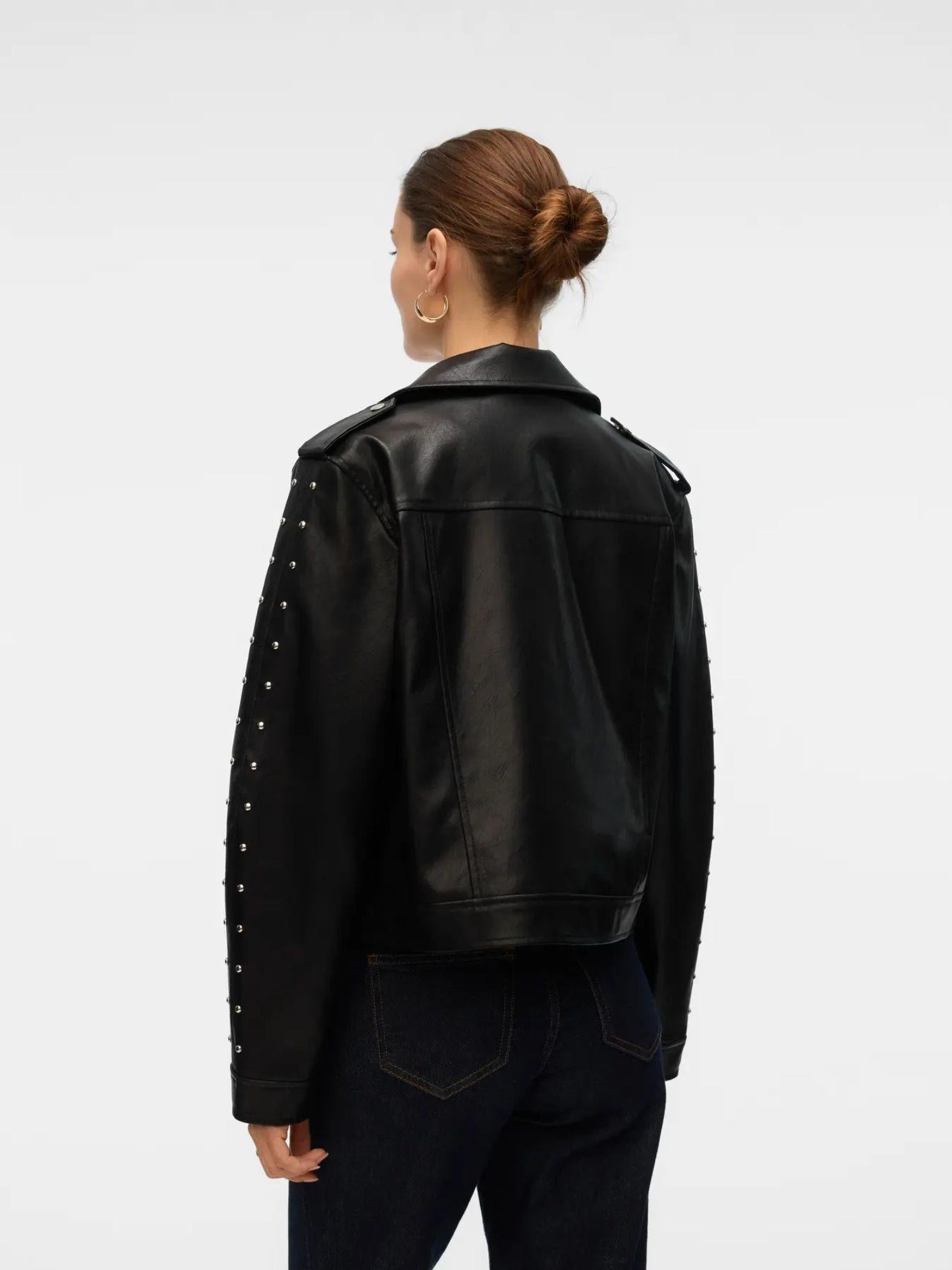 Vero Moda VMRAMON Giacca biker Donna Nero 10336119 Black VERO MODA 