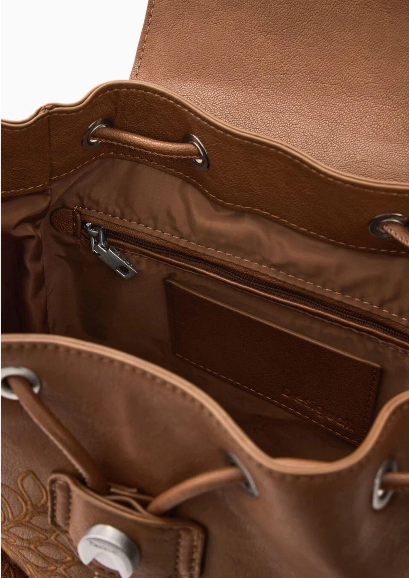 Desigual Zaino Donna Backcromo Sumy Mini Marrone 26SAKP29 6006 DESIGUAL 