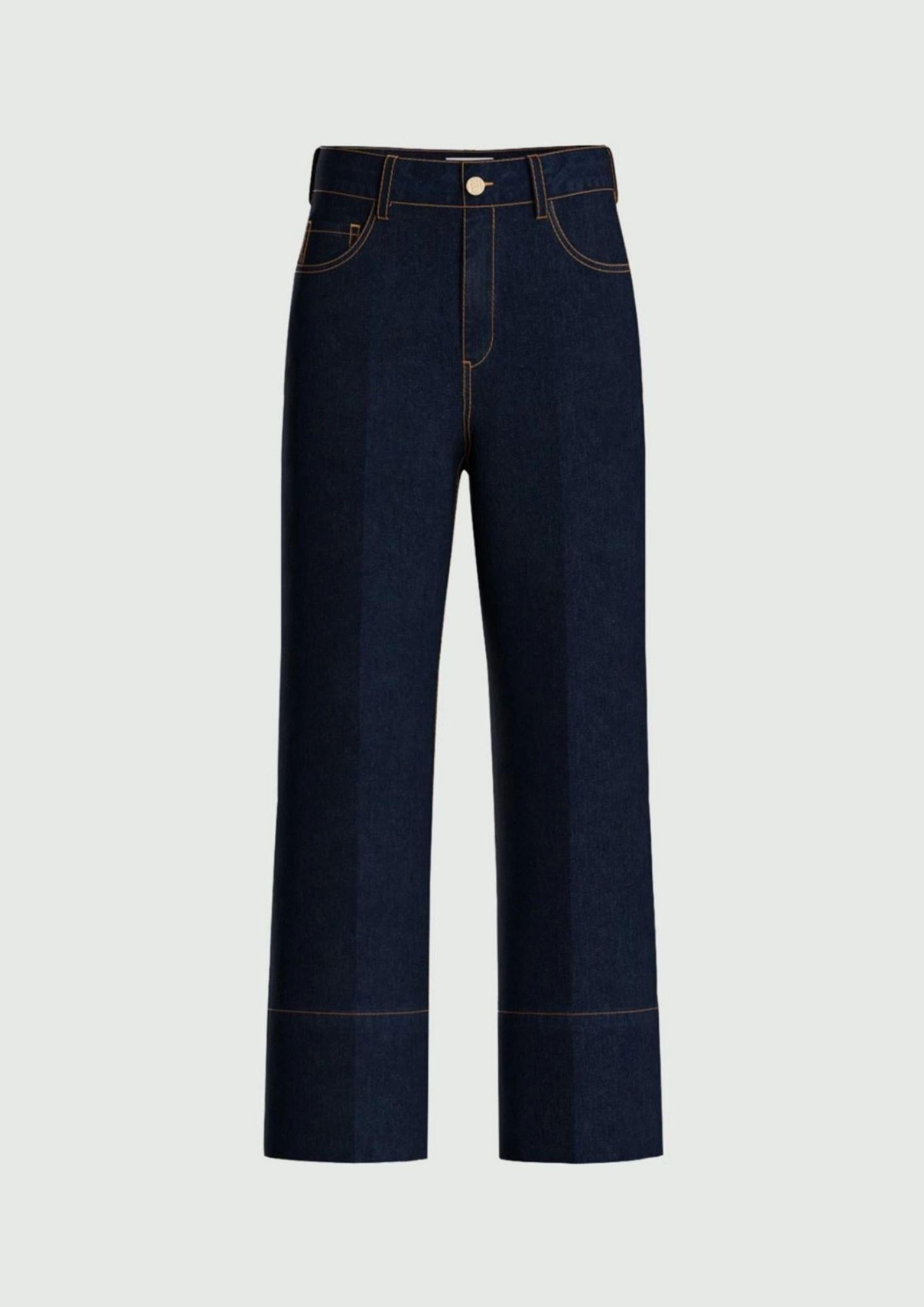 Emme Marella Jeans Donna Emmcropped Blu Notte 2615181011200 001 EMME MARELLA 