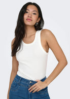 Only Canottiera Donna Val Bianca 15371705 Cloud Dancer ONLY 