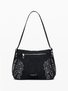 Desigual Borsa a tracolla effetto pelle con borchie piccola Donna Nero 25WAXPBH 2000 DESIGUAL 