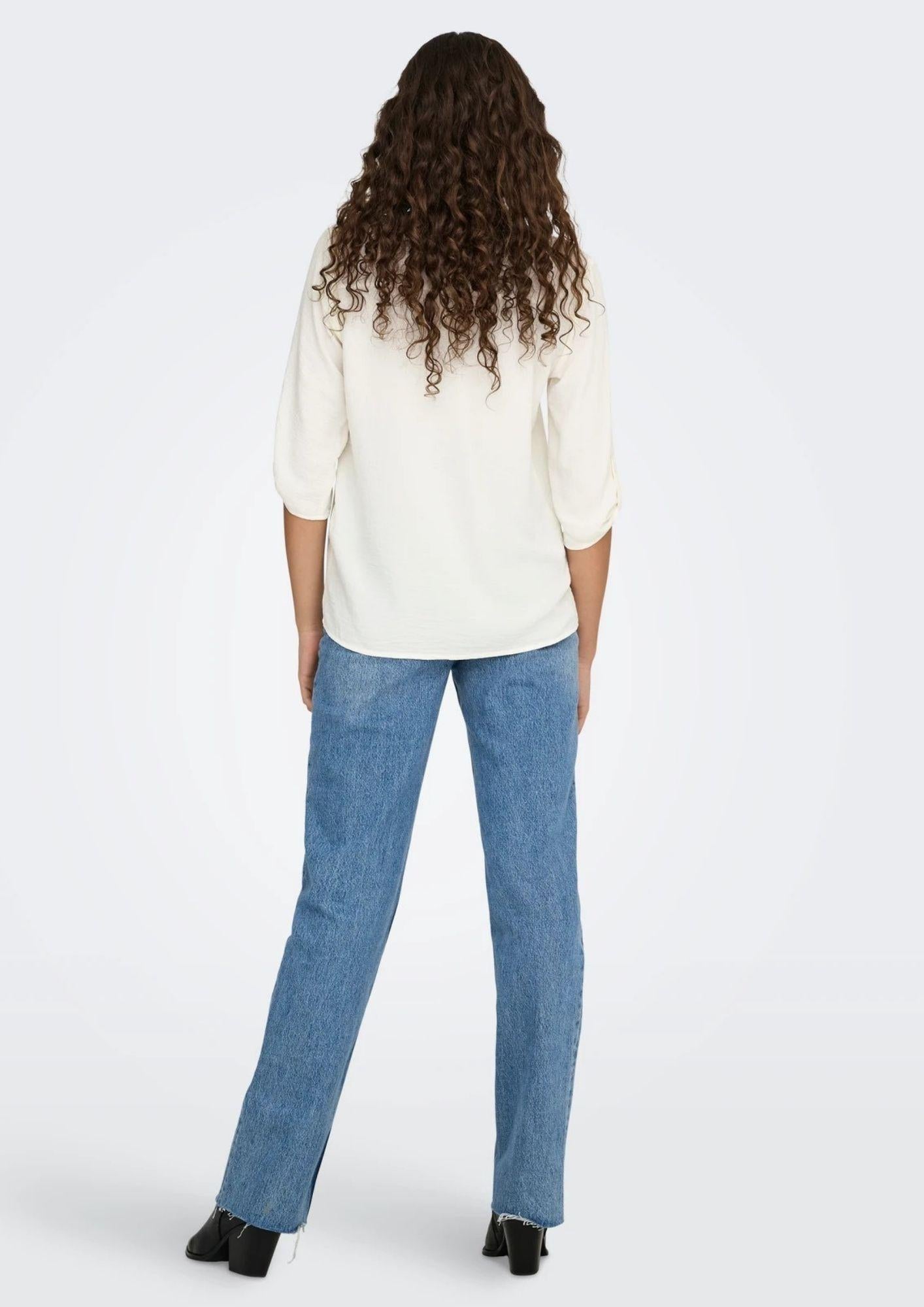 Jacqueline De Yong Top Donna Divya Bianca 15226911 Cloud Dancer JACQUELINE DE YONG 