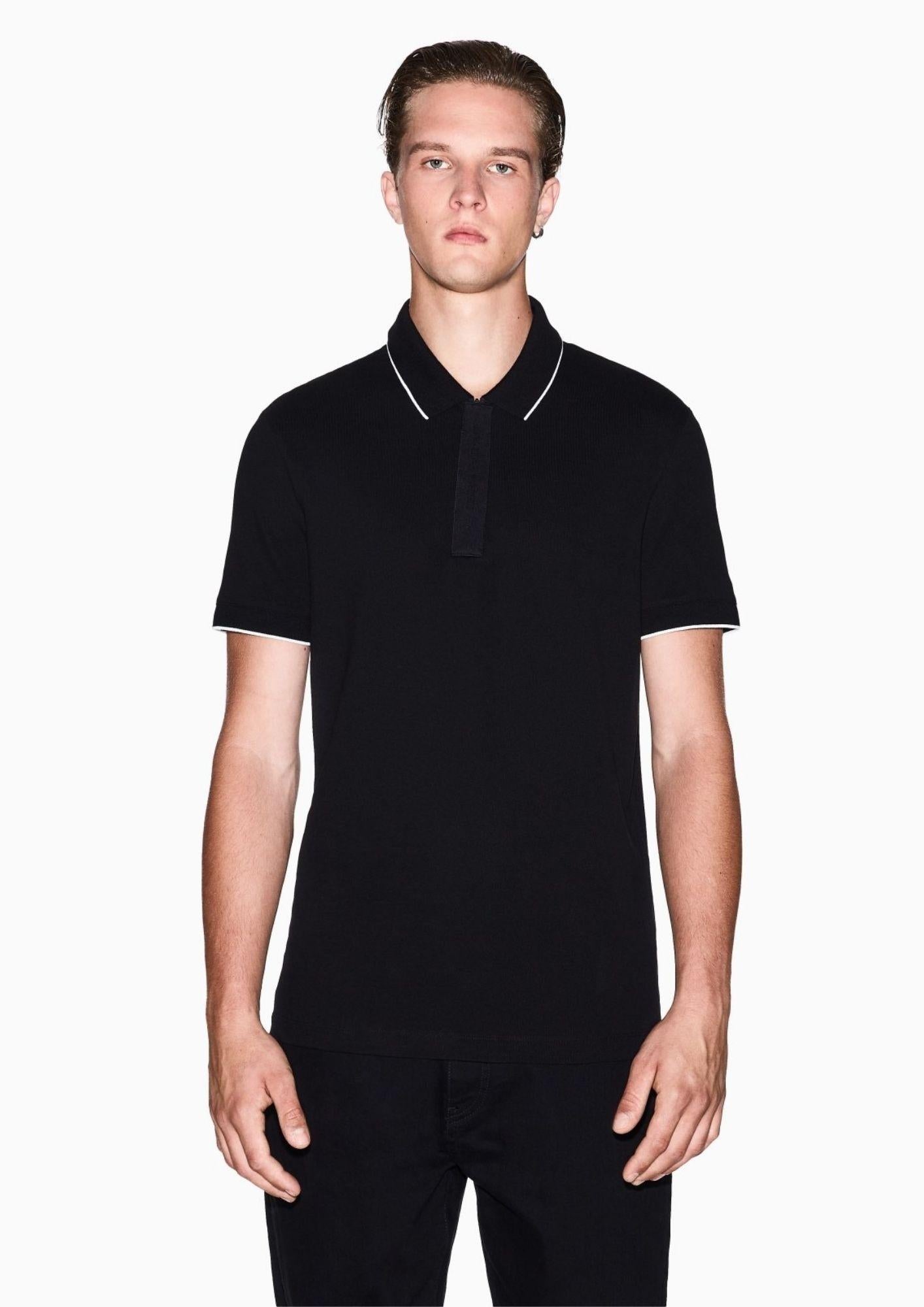 Armani Exchange Polo Uomo Blu Nera XM001285 AF10366 UC001 ARMANI EXCHANGE 