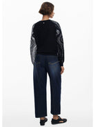 Desigual Maglione a maniche marmorizzate Donna Nero 25WWJF28 2000 DESIGUAL 