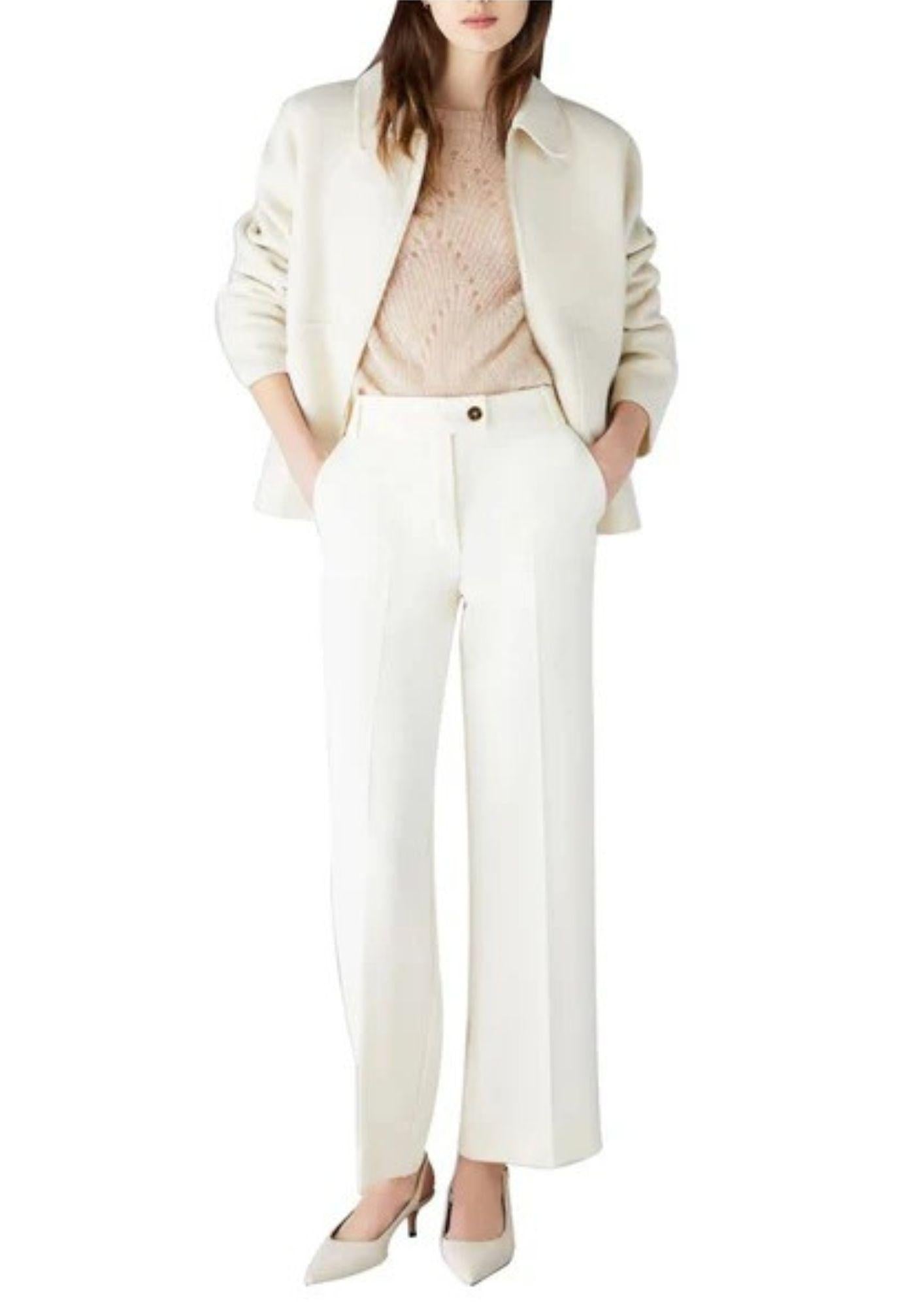 Emme Marella Pantalone Donna Efebo Bianco 2525136091200 001 EMME MARELLA 