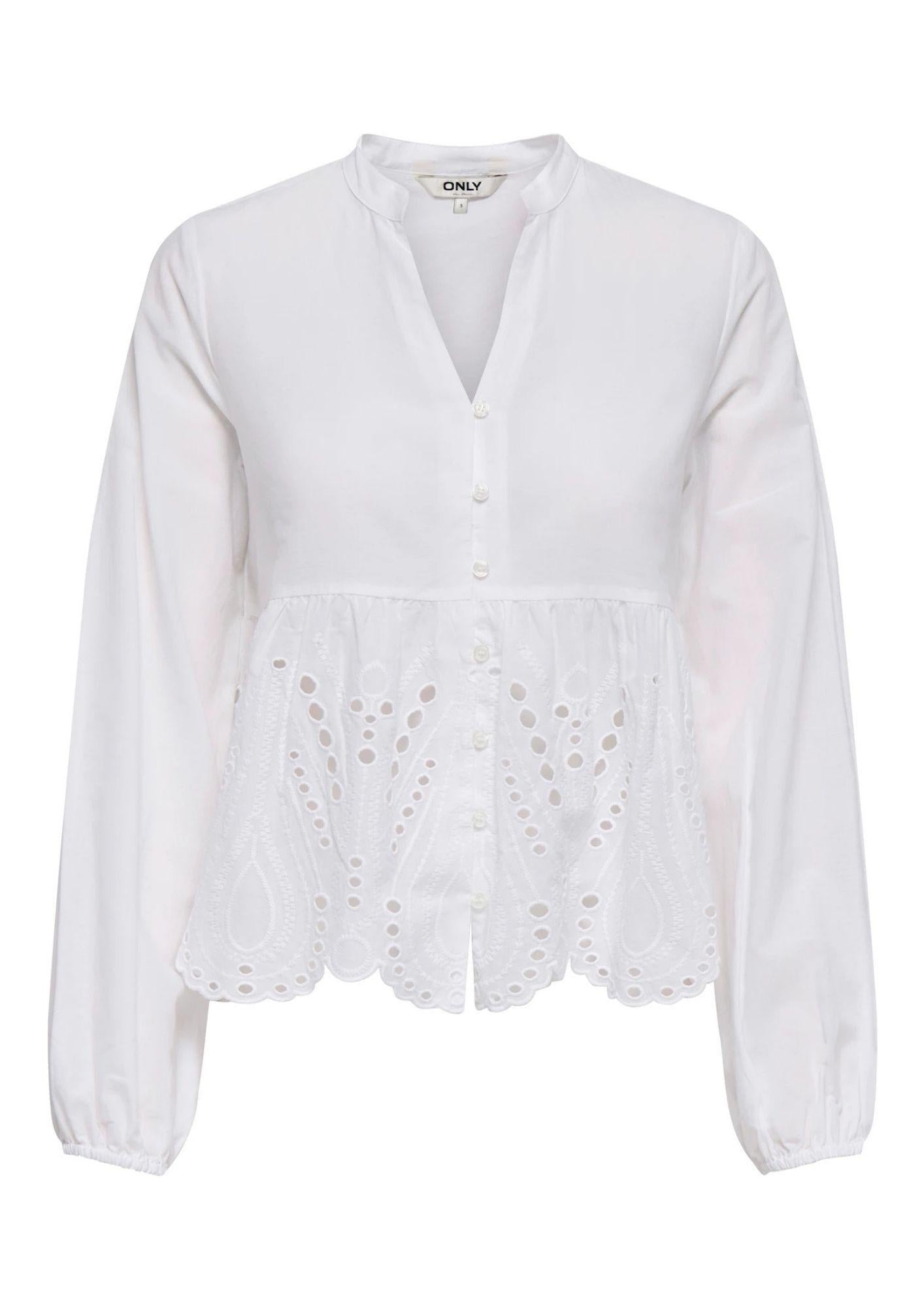 Only Camicia Donna Dewina Bianca 15366728 Bright White ONLY 