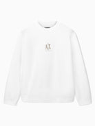 Armani Exchange Felpa girocollo con logo ricamato Uomo Bianco XM000368 AF10818 U0009 ARMANI EXCHANGE 