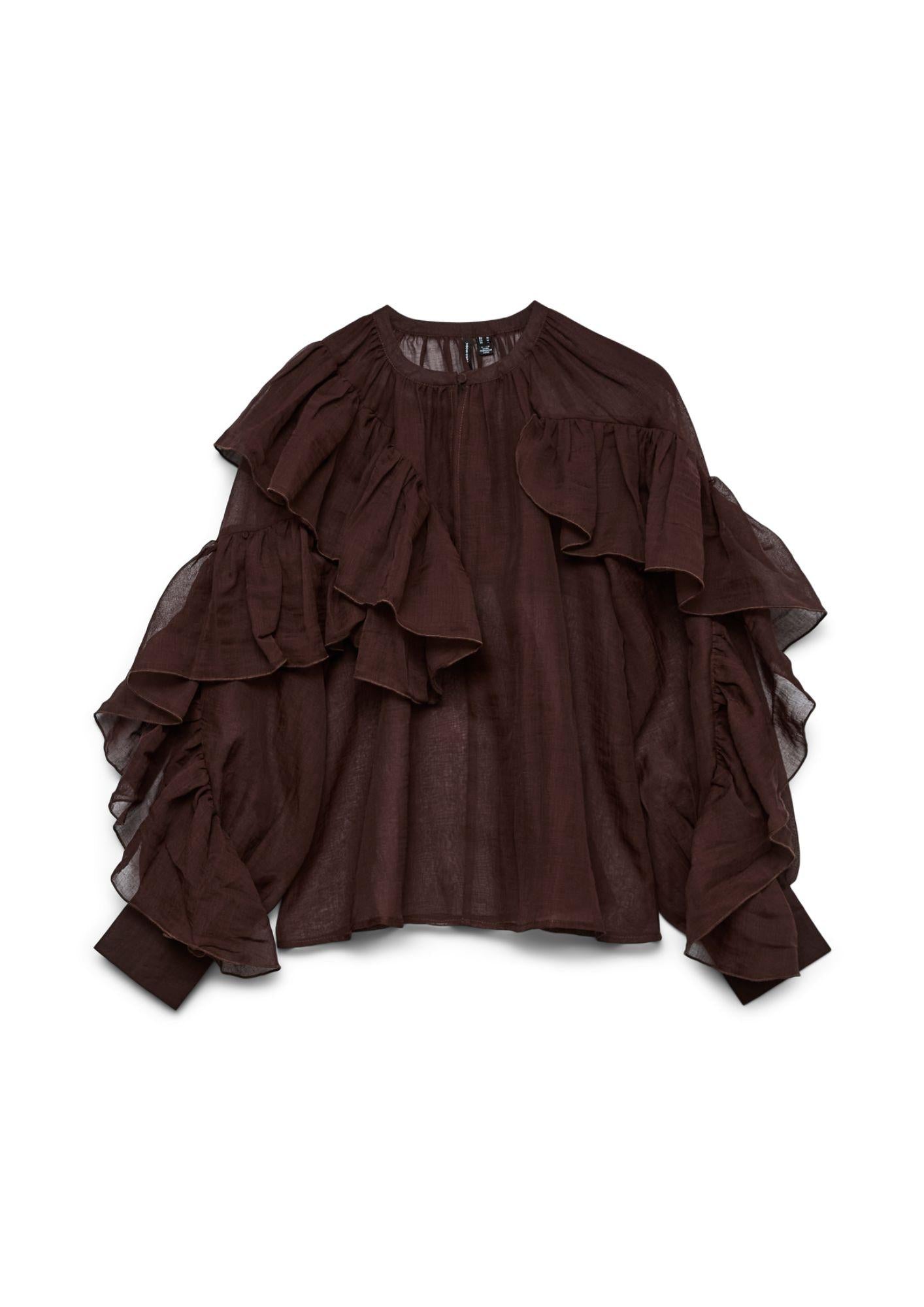 Vero Moda Camicia Donna Sabrina Marrone Cioccolato 10343817 Grey VERO MODA 